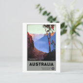 blauwe bergen Australië Reisposter Briefkaart (Staand voorkant)