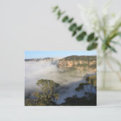 Blauwe bergen briefkaart (Staand voorkant)