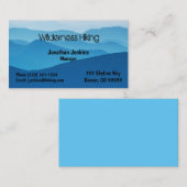 Blauwe bergen buiten Aangepast Visitekaartje (Voorkant / Achterkant)