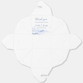 Blauwe bergen en vogels bruiloft bedankdoosjes (Ongevouwen)