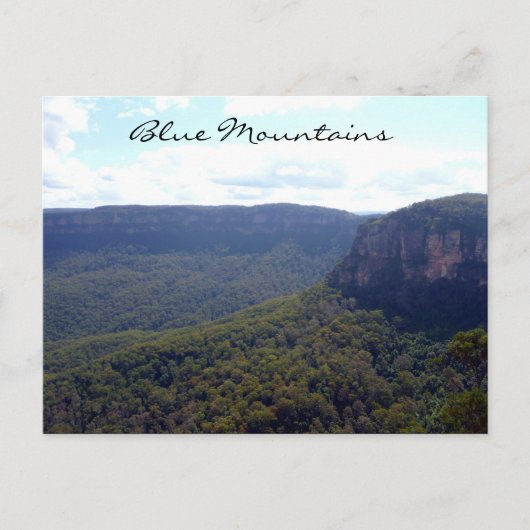 blauwe bergen escarpment briefkaart (Voorkant)