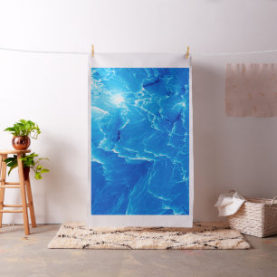 Blauwe bergen. Fractal patroon Stof