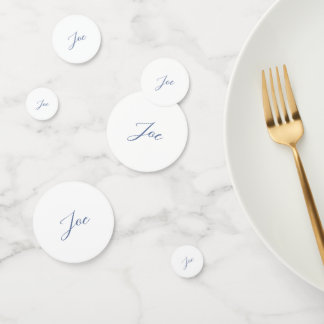 Blauwe bergen genderneutraal verjaardag confetti