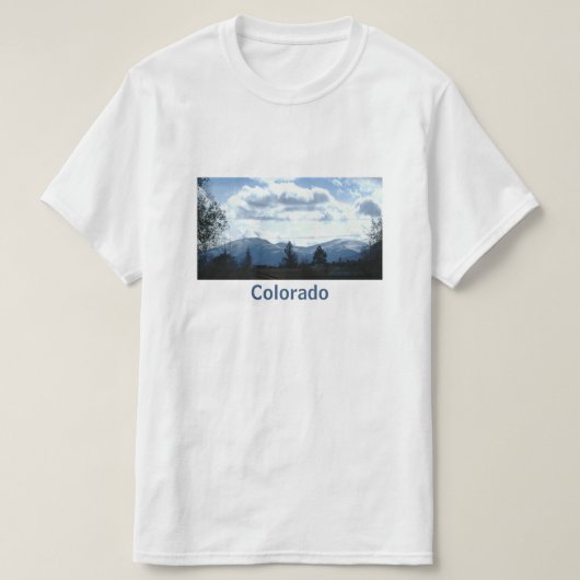 Blauwe bergen in Colorado T-Shirt (Design voorkant)