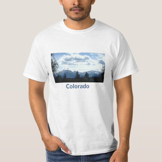 Blauwe bergen in Colorado T-Shirt (Voorkant)