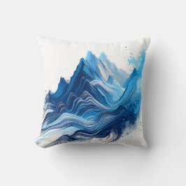 Blauwe bergen kussen