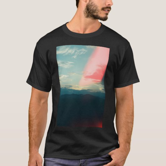 Blauwe Bergen Lang T-shirt (Voorkant)