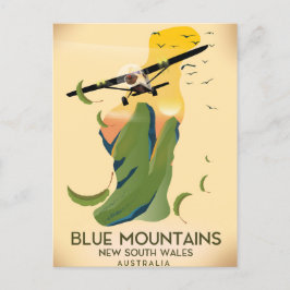 Blauwe Bergen Nieuw-Zuid-Wales Australië Briefkaart
