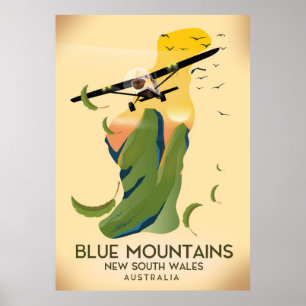 Blauwe Bergen Nieuw-Zuid-Wales Australië Poster