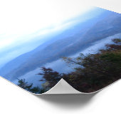 Blauwe bergen poster (Hoek)