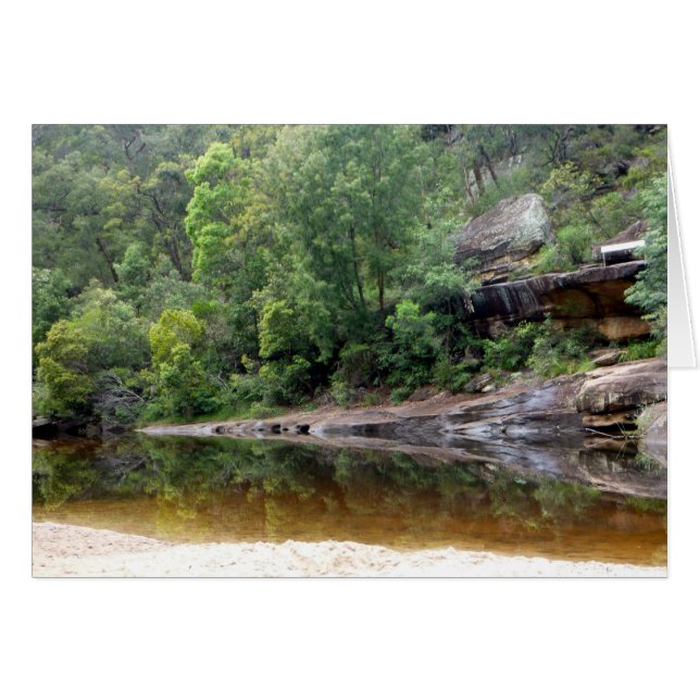 blauwe bergen reflecteren (Voorkant Horizontaal)