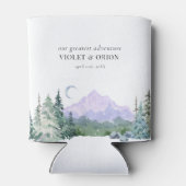 Blauwe bergen Rustic Wedding Beer Koelbox Blikjeskoeler (Achterkant)