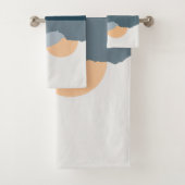 Blauwe bergen weerspiegeld in het meer bad handdoek (Insitu)
