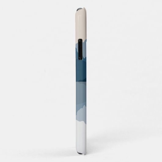 Blauwe bergen weerspiegeld in het meer Case-Mate iPhone case (Achterkant/rechts)