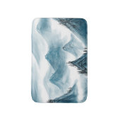 Blauwe berglandschapsschilders Chinoiserie Badmat (Voorkant Verticaal)