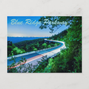 blauwe bergpas briefkaart