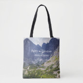 Blauwe bergtoppen en een vallei tote bag (Voorkant)