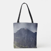 Blauwe bergtoppen en een vallei tote bag (Achterkant)