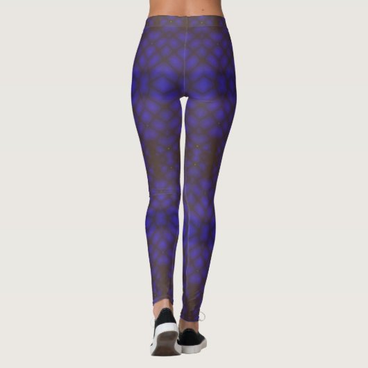 blauwe bes leggings (Achterkant)