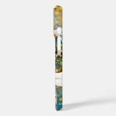 Blauwe besneeuwde bergnaam iPhone / iPad hoes (Achterkant / Links)