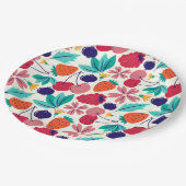 Blauwe bessen Aardbeien Bessen zoete Verjaardag Papieren Bordje (Gekanteld)