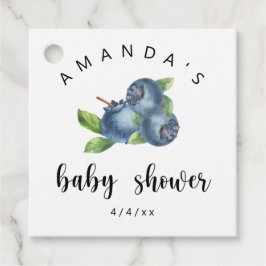 Blauwe bessen - Baby shower Bedankjes Labels