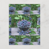 Blauwe bessen Chefs gezonde keuken Ontbijtsalades Briefkaart (Voorkant)