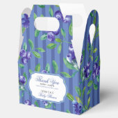 Blauwe bessen Dank u Berry Veel Baby shower Bedankdoosjes (Geopend)