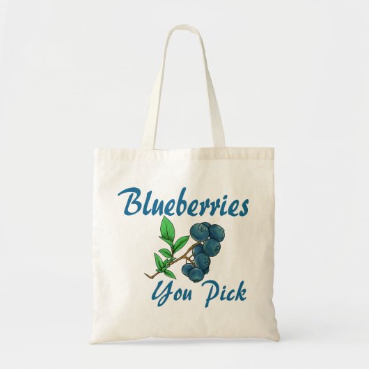 blauwe bessen die je kiest tote bag (Voorkant)