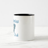 blauwe bessen die je kiest tweekleurige koffiemok (Center)