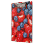 Blauwe bessen en aardbeien klembord (Links)