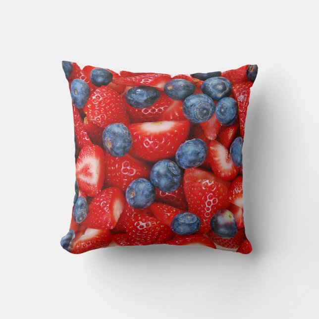 Blauwe bessen en aardbeien kussen (Voorkant)