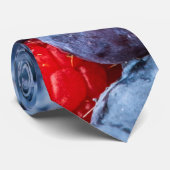 Blauwe bessen en frambozen stropdas (Opgerold)