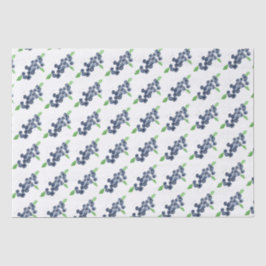 Blauwe bessen fruit Berry 1e Verjaardag waterverf Tissuepapier