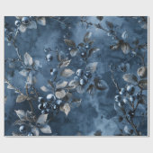 Blauwe bessen Fruit Geïnspireerd Cadeaupapier (Vlak)