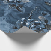 Blauwe bessen Fruit Geïnspireerd Cadeaupapier (Hoek)