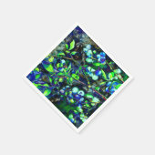 Blauwe bessen — groen servetten (Hoek)