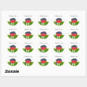 Blauwe-bessen-jamstickers Ronde Sticker (Vel)
