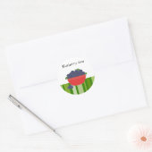 Blauwe-bessen-jamstickers Ronde Sticker (Envelop)