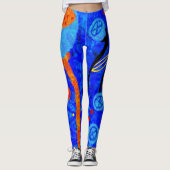 Blauwe bessen leggings (Voorkant)