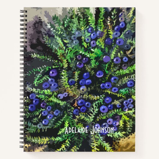 Blauwe bessen notitieboek (Voorkant)