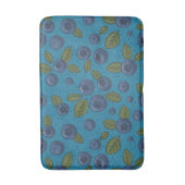 Blauwe bessen op blauw badmat (Voorkant Verticaal)