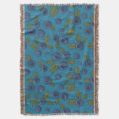 Blauwe bessen op blauw deken (Voorkant Verticaal)