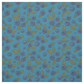 Blauwe bessen op blauw stof (Swatch)