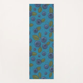 Blauwe bessen op blauw yogamat (Voorkant)
