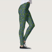 Blauwe bessen op donkergroen leggings (Rechts)