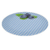 Blauwe bessen op Gingham Snijplank (Hoek)