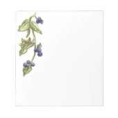 Blauwe bessen op wijnstokNotitieblok Notitieblok (Voorkant)