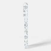 Blauwe bessen op zwart en wit Case-Mate iPhone case (Achterkant / Links)