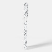 Blauwe bessen op zwart en wit Case-Mate iPhone case (Achterkant / Rechts)